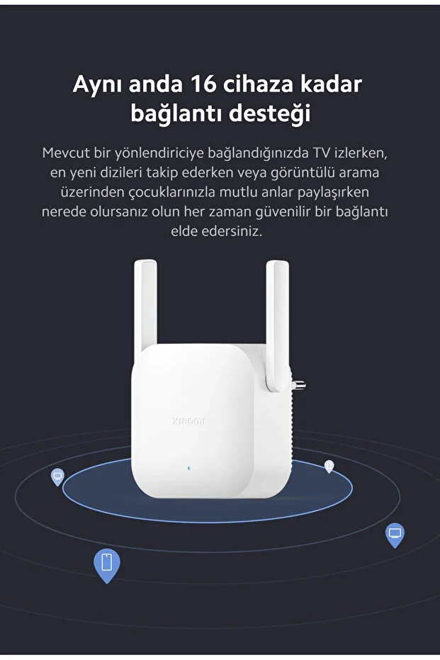 Wifi Pro Sinyal Yaklaştırıcı Güçlendirici N300 (Xiaomi Türkiye Garantili)
